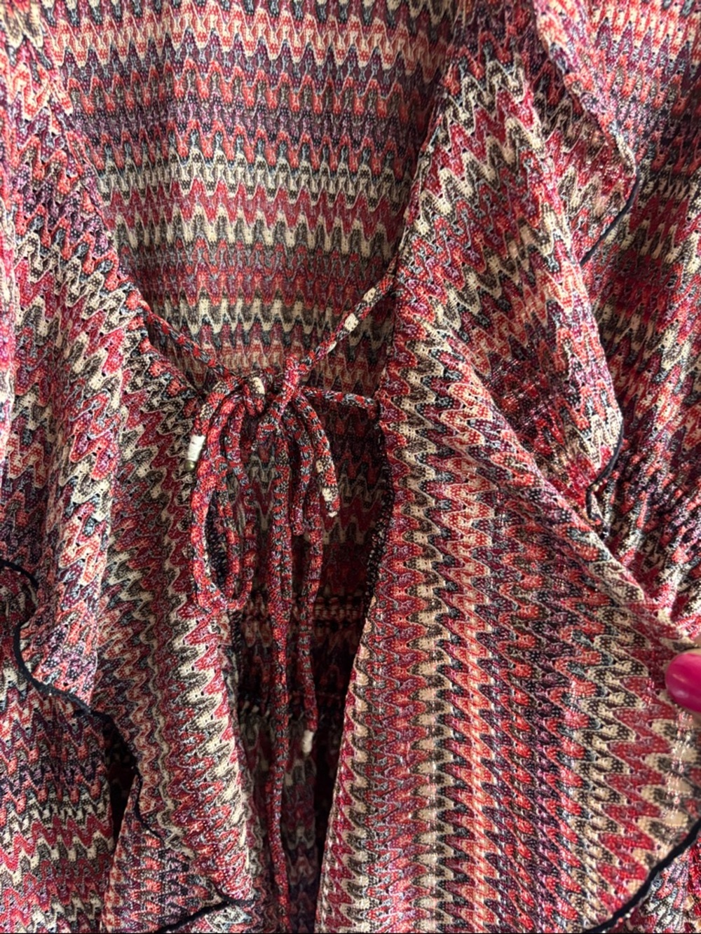 Free People Multicolor Ruffle Tunic Top - Picture 6 of 7